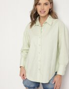 rosa Cămașă Verde De bumbac în Stil Clasic Nalaris