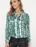 rosa Cămașă Verde închis Decorată Cu model mozaic Melinn