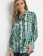 rosa Cămașă Verde închis Decorată Cu model mozaic Melinn