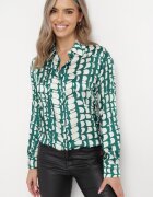rosa Cămașă Verde închis Decorată Cu model mozaic Melinn