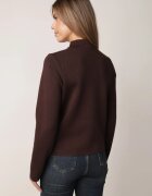 rosa Cardigan din vâscoză în stil Napoleonka cu guler tip tunică Biugge Maro