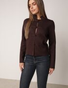 rosa Cardigan din vâscoză în stil Napoleonka cu guler tip tunică Biugge Maro