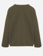 rosa Cardigan Verde cu Viscoză cu Nasturi Fannith
