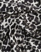 rosa Fustă Alb-Negru cu imprimeu leopard cu talie înaltă și elastic în talie Dimimas
