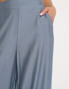 rosa Pantaloni albastri largi cu elastic în talie și buzunare la șolduri Boulia