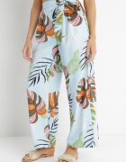 rosa Pantaloni Albastru deschis Larghi Penthanie