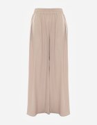 rosa Pantaloni Bej Lari cu elastic în talie Bohdi