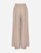 rosa Pantaloni Bej Lari cu elastic în talie Bohdi