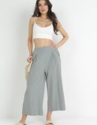 rosa Pantaloni culottes mentă de bumbac lungime 7/8 Anaim