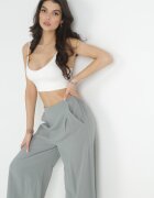 rosa Pantaloni culottes mentă de bumbac lungime 7/8 Anaim