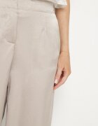 rosa Pantaloni Elegante Bej cu croială dreaptă cu talie înaltă Jenanora