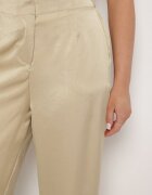 rosa Pantaloni Elegante Bej închis cu croială dreaptă și talie înaltă Jenanora