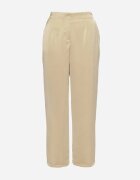 rosa Pantaloni Elegante Bej închis cu croială dreaptă și talie înaltă Jenanora