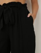 rosa Pantaloni Negri Largi Pheriko