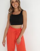 rosa Pantaloni Portocalii închiși Largi Pheriko