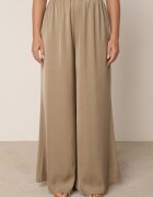 rosa Pantaloni Verde închis Largi cu elastic în talie Bohdi