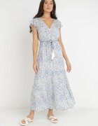 rosa Rochie Alb-Albastră cu șnur Cillereia