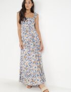 rosa Rochie Alb-Albastru Agathice