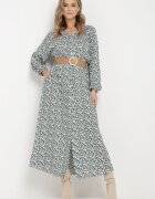rosa Rochie Alb-Verde Egona