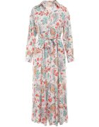 rosa Rochie Albă din Viscoză cu croi tip cămașă Galanthe
