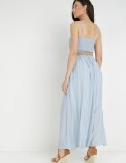 rosa Rochie Albastră cu curea Chrysaleia