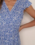 rosa Rochie Albastră din Viscoză Kephestra