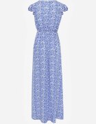 rosa Rochie Albastră din Viscoză Kephestra