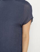 rosa Rochie Albastră Dreaptă Decorată cu Legătură Napelira