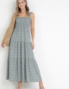rosa Rochie Albastru deschis Cloș Cu bretele Florală Hasana