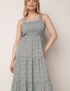 rosa Rochie Albastru deschis Cloș Cu bretele Florală Hasana