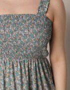 rosa Rochie Albastru deschis Cloș Cu bretele Florală Hasana