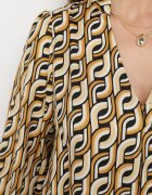 rosa Rochie Bej Cloche Mini cu Volan Naike