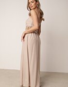 rosa Rochie Bej cu Curea Chrysaleia