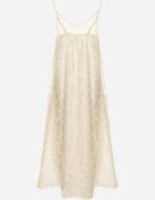 rosa Rochie Bej cu Viscoză Croială trapezoidală cu bretele Silarelle