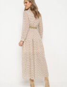 rosa Rochie Bej deschis Cu curea Deinene