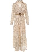 rosa Rochie Bej deschis Cu curea Deinene