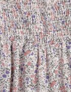 rosa Rochie bej deschisă evazată cu bretele florală Hasana