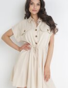 rosa Rochie bej deschisă Priaphelous