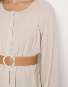 rosa Rochie bej Dorothoe
