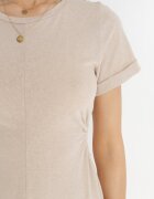 rosa Rochie bejă de bumbac Chipih