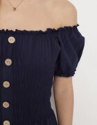 rosa Rochie bleumarin din viscoză stil spaniol Ciririla