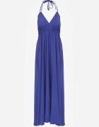 rosa Rochie Bleumarin Evazată Maxi cu Legătură la Gât Cathenia
