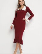 rosa Rochie Bordo