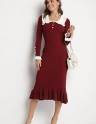 rosa Rochie Bordo