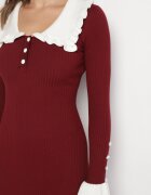 rosa Rochie Bordo