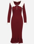 rosa Rochie Bordo