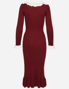 rosa Rochie Bordo