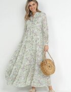 rosa Rochie cămașă evazată maxi mentă Zalest