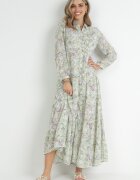 rosa Rochie cămașă evazată maxi mentă Zalest