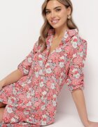 rosa Rochie-cămașă Roz-Roșie Fabillus